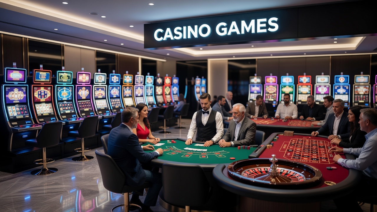 Modern digital slot machines with progressive jackpot displays in an online casino interface