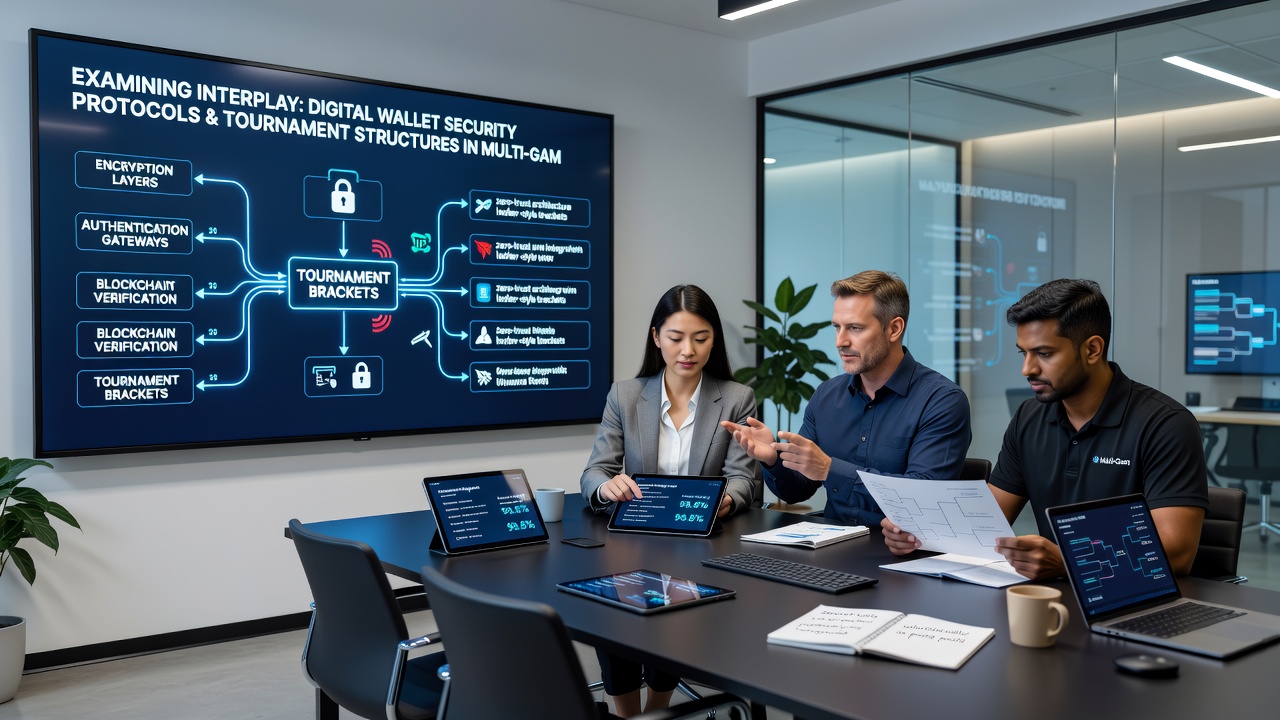 Secure transaction flows between digital wallets and tournament management systems in multi-game environments